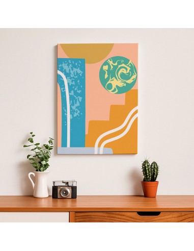 Cuadro Abstracto 35x50cm Canvas  Arte Decorativo Diseño 0108
