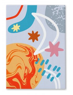 Cuadro Abstracto 35x50cm Canvas  Arte Decorativo Diseño 0109