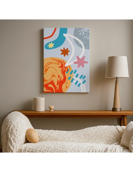Cuadro Abstracto 35x50cm Canvas  Arte Decorativo Diseño 0109