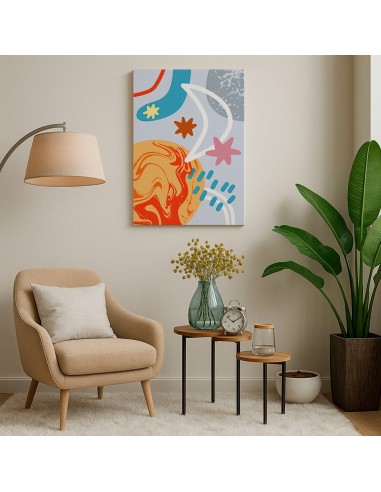 Cuadro Abstracto 35x50cm Canvas  Arte Decorativo Diseño 0109