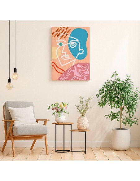 Cuadro Abstracto 35x50cm Canvas  Arte Decorativo Diseño 0110