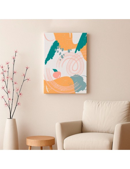 Cuadro Abstracto 35x50cm Canvas  Arte Decorativo Diseño 0114