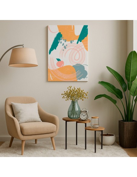 Cuadro Abstracto 35x50cm Canvas  Arte Decorativo Diseño 0114