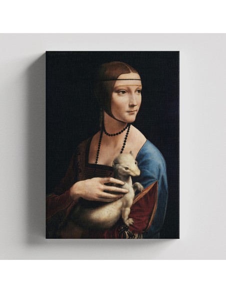 Lady with an Ermine by Leonardo da Vinci 50x67cm Lienzo Canvas