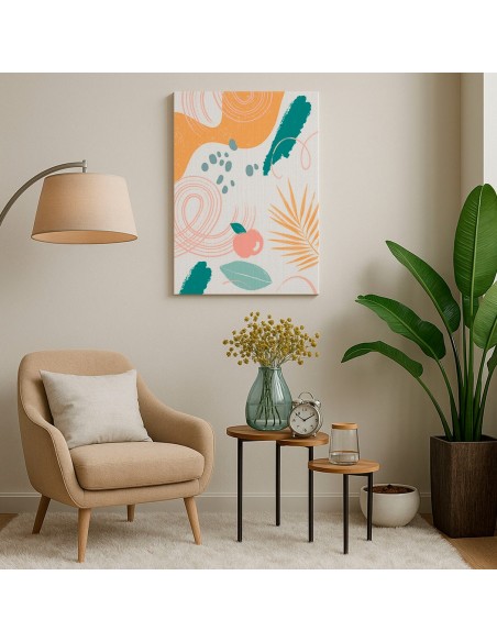 Cuadro Abstracto 35x50cm Canvas  Arte Decorativo Diseño 0116