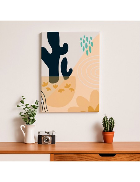 Cuadro Abstracto 35x50cm Canvas  Arte Decorativo Diseño 0123