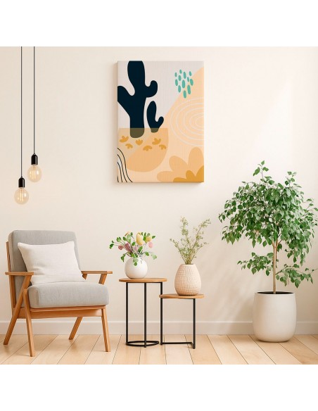Cuadro Abstracto 35x50cm Canvas  Arte Decorativo Diseño 0123