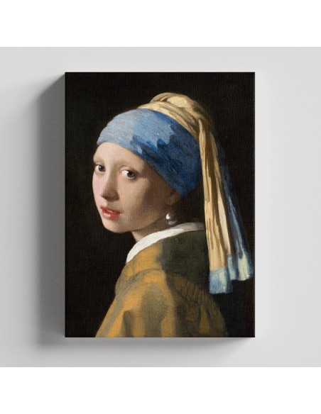 Girl with a Pearl Earring by Johannes Vermeer 50x60cm Lienzo Canvas