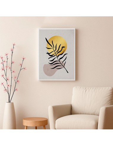 Cuadro Abstracto de Flores 35x50cm Canvas Diseño 0130