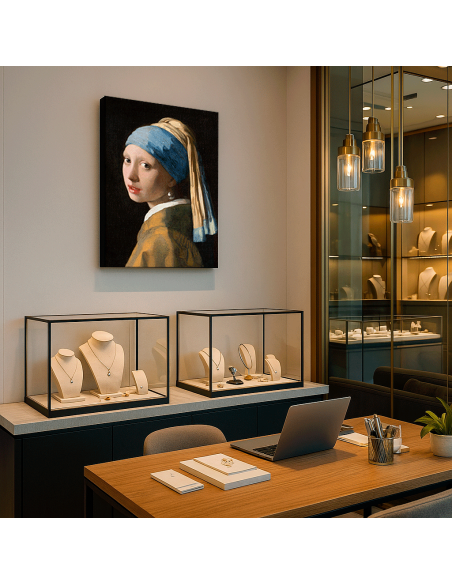 Girl with a Pearl Earring by Johannes Vermeer 50x60cm Lienzo Canvas