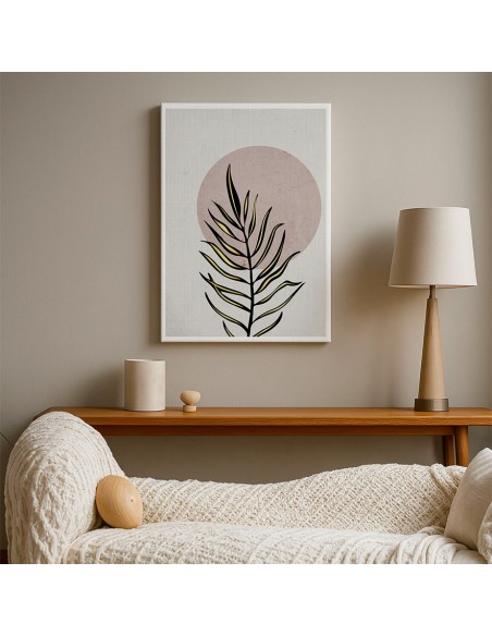 Cuadro Abstracto de Flores 35x50cm Canvas Diseño 0131