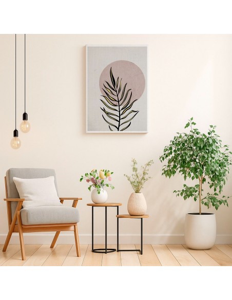 Cuadro Abstracto de Flores 35x50cm Canvas Diseño 0131