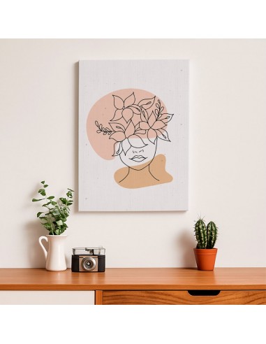 Cuadro Abstracto de Flores 35x50cm Canvas Diseño 0132