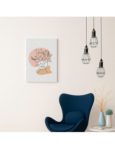 Cuadro Abstracto de Flores 35x50cm Canvas Diseño 0132