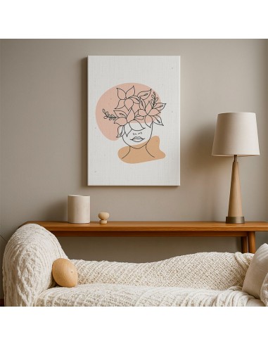 Cuadro Abstracto de Flores 35x50cm Canvas Diseño 0132