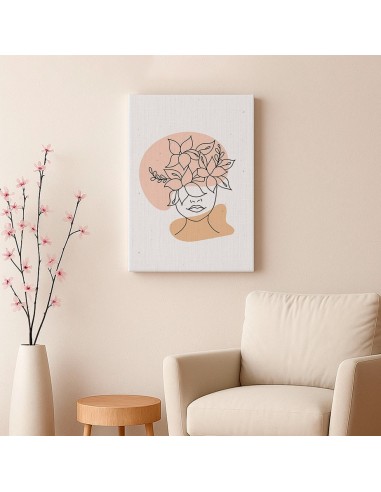 Cuadro Abstracto de Flores 35x50cm Canvas Diseño 0132