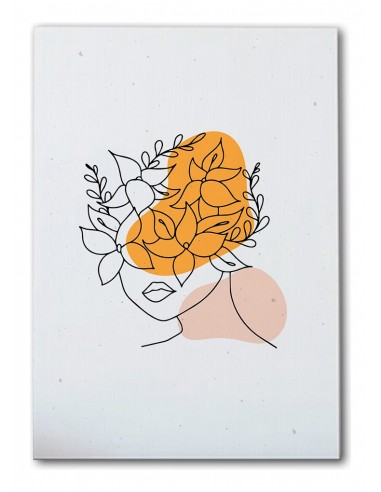 Cuadro Abstracto de Flores 35x50cm Canvas Diseño 0133