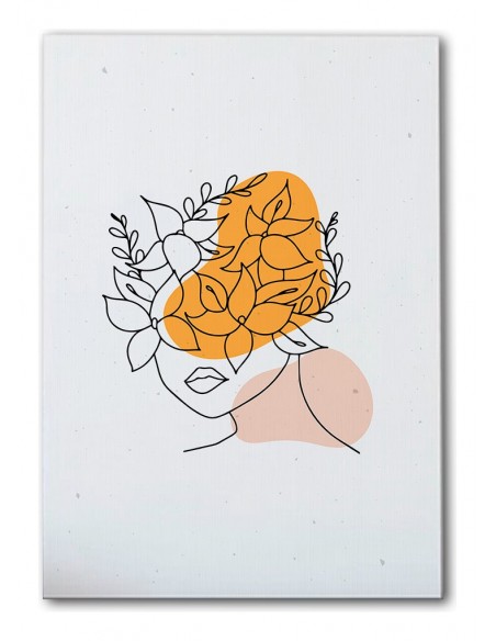 Cuadro Abstracto de Flores 35x50cm Canvas Diseño 0133
