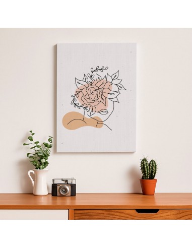 Cuadro Abstracto de Flores 35x50cm Canvas Diseño 0134