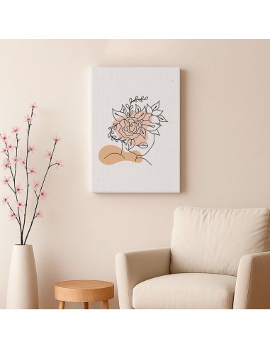 Cuadro Abstracto de Flores 35x50cm Canvas Diseño 0134