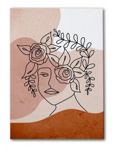 Cuadro Abstracto de Flores 35x50cm Canvas Diseño 0135