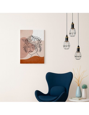 Cuadro Abstracto de Flores 35x50cm Canvas Diseño 0135