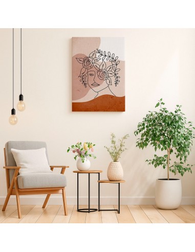 Cuadro Abstracto de Flores 35x50cm Canvas Diseño 0135