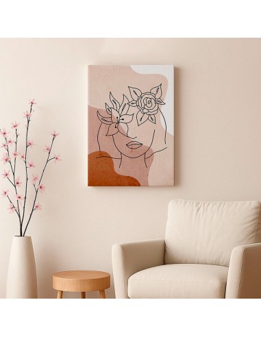 Cuadro Abstracto de Flores 35x50cm Canvas Diseño 0136