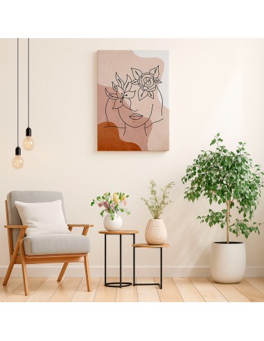 Cuadro Abstracto de Flores 35x50cm Canvas Diseño 0136