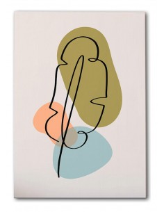 Cuadro Abstracto de Flores 35x50cm Canvas Diseño 0138