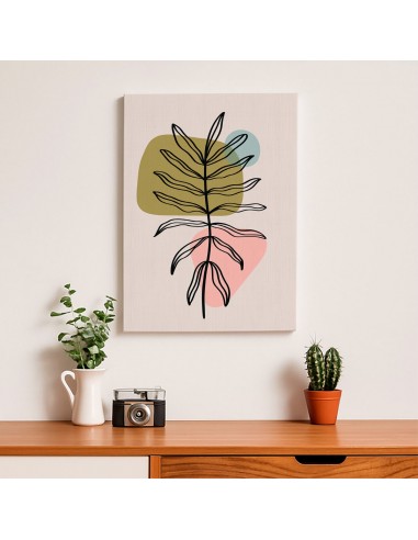 Cuadro Abstracto de Flores 35x50cm Canvas Diseño 0139