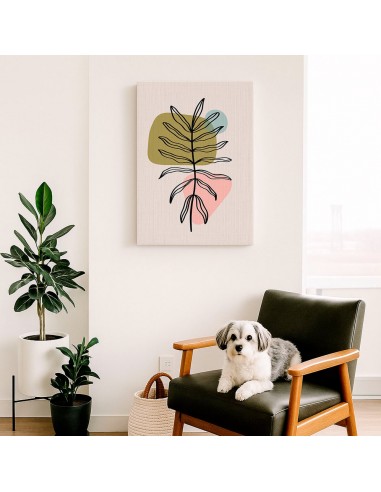 Cuadro Abstracto de Flores 35x50cm Canvas Diseño 0139