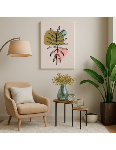 Cuadro Abstracto de Flores 35x50cm Canvas Diseño 0139