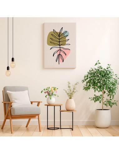 Cuadro Abstracto de Flores 35x50cm Canvas Diseño 0139