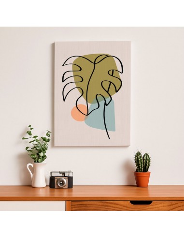 Cuadro Abstracto de Flores 35x50cm Canvas Diseño 0140