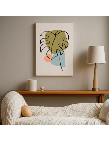 Cuadro Abstracto de Flores 35x50cm Canvas Diseño 0140