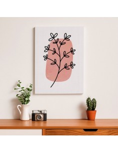 Cuadro Abstracto de Flores 35x50cm Canvas Diseño 0141 2