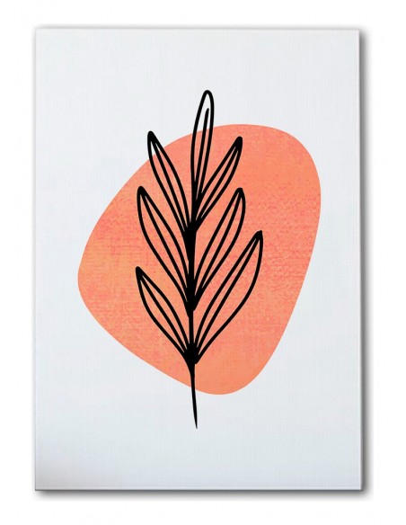 Cuadro Abstracto de Flores 35x50cm Canvas Diseño 0142