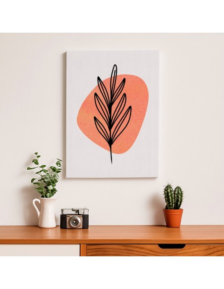 Cuadro Abstracto de Flores 35x50cm Canvas Diseño 0142