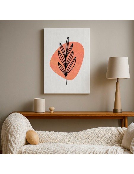 Cuadro Abstracto de Flores 35x50cm Canvas Diseño 0142