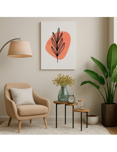 Cuadro Abstracto de Flores 35x50cm Canvas Diseño 0142