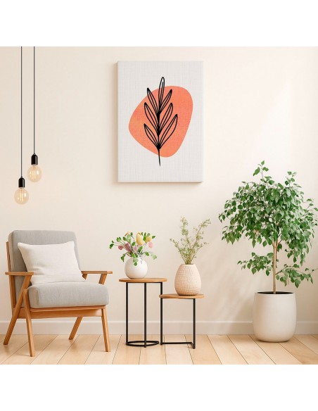 Cuadro Abstracto de Flores 35x50cm Canvas Diseño 0142