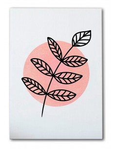 Cuadro Abstracto de Flores 35x50cm Canvas Diseño 0143