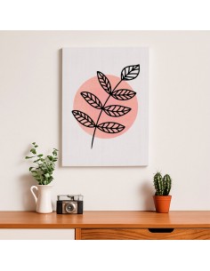 Cuadro Abstracto de Flores 35x50cm Canvas Diseño 0143 2