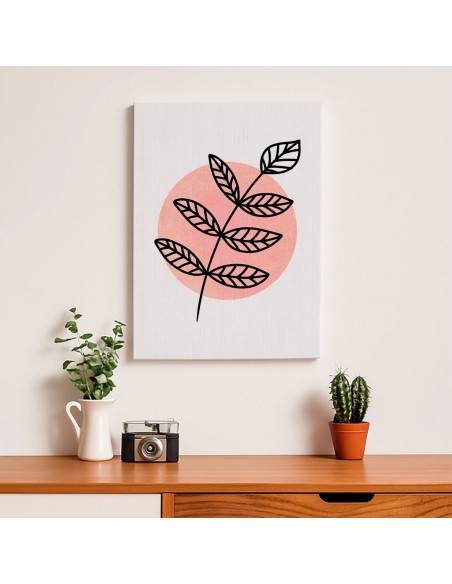 Cuadro Abstracto de Flores 35x50cm Canvas Diseño 0143