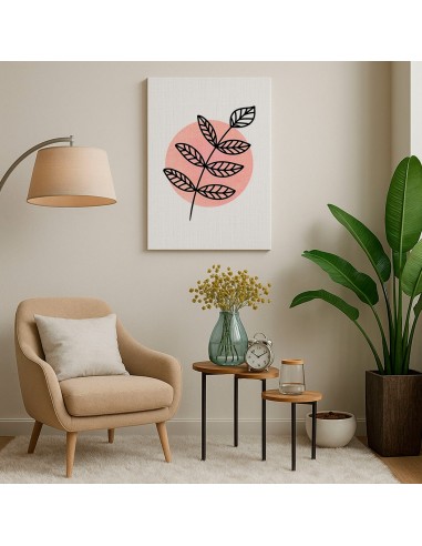 Cuadro Abstracto de Flores 35x50cm Canvas Diseño 0143