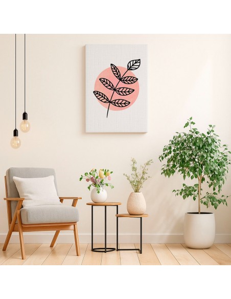 Cuadro Abstracto de Flores 35x50cm Canvas Diseño 0143