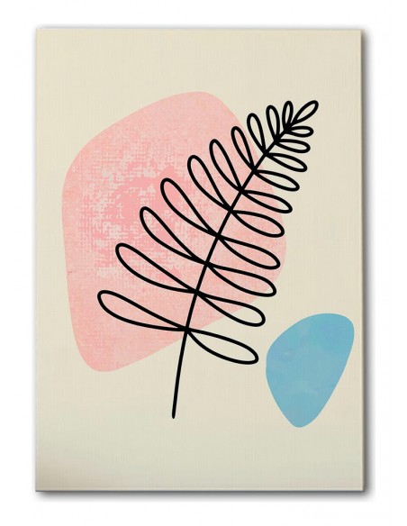 Cuadro Abstracto de Flores 35x50cm Canvas Diseño 0145