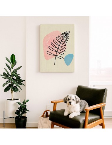 Cuadro Abstracto de Flores 35x50cm Canvas Diseño 0145