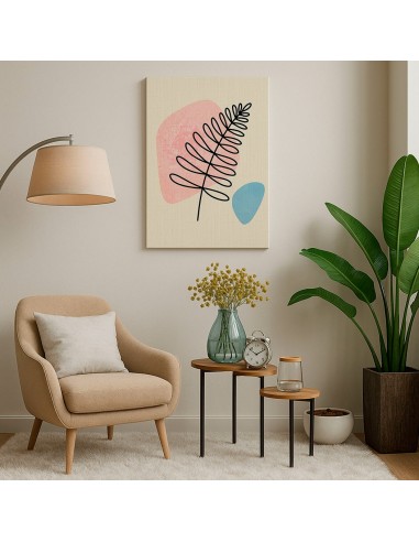 Cuadro Abstracto de Flores 35x50cm Canvas Diseño 0145